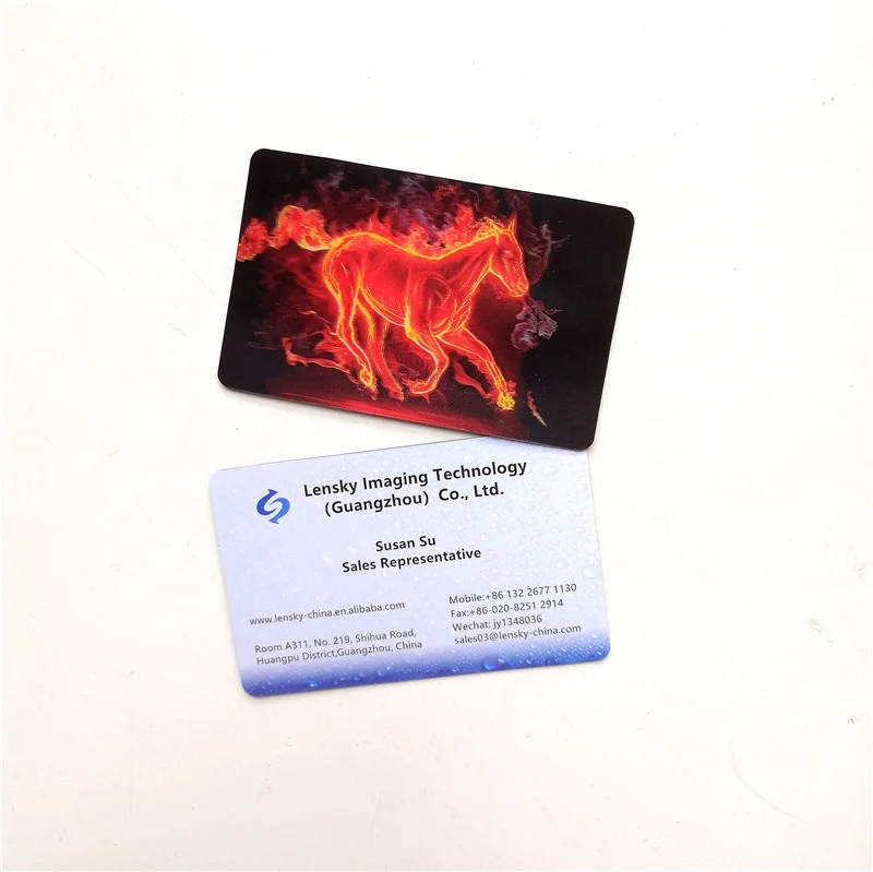 Hot-selling 3d cutting business cards lenticular name card for promotion