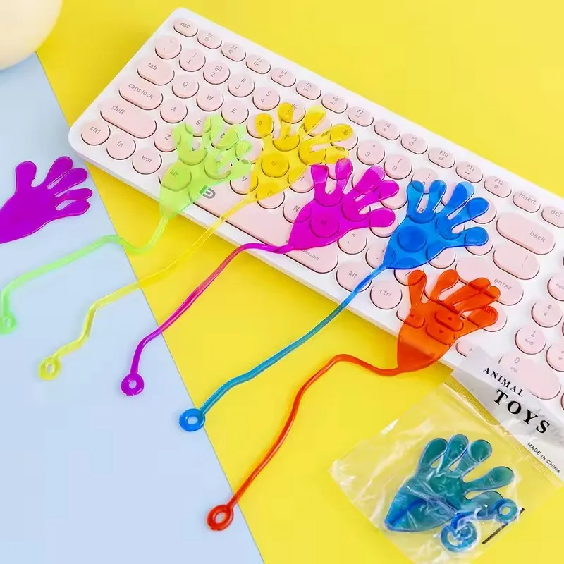 Elastic Stretchable Sticky Toys Stretchy Sticky Hands Toys  Little Finger Hands Funny Gift toys for Children