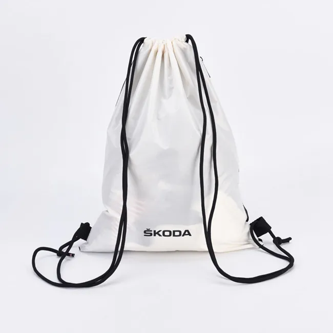 Eco friendly small nylon mesh drawstring bag backpack