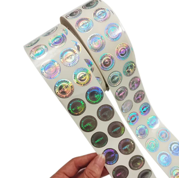 Custom 3d Anti-fake Adhesive Hologram Security Code Sticker Sheet Label