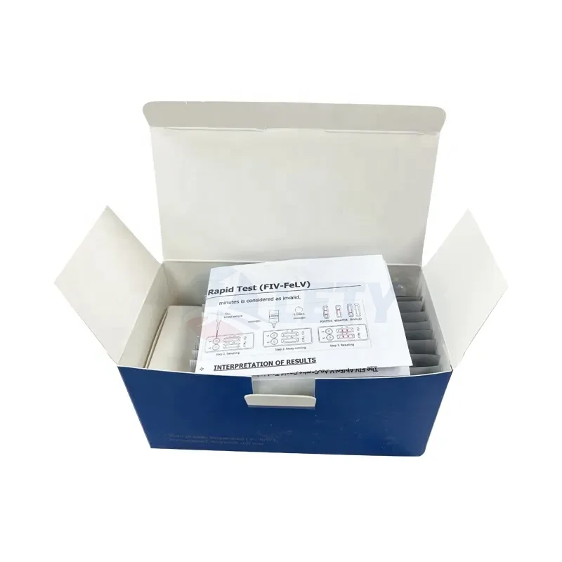 Wholesale Factory price Quick Diagnosis Veterinary Rapid Test Kit box For Pet Clinic TOXO Ab CDV CPV FIV-FELV EHR-LYM-ANA-CHW