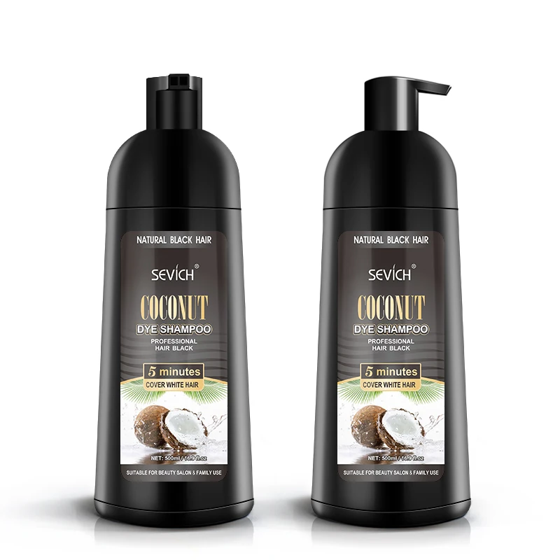 Sevich oem 500ml instant natural black hair shampoo brands