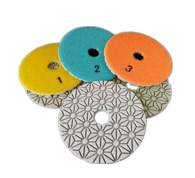 Ceramics 4inch 100mm  diamond polishing pads For Polishing saw blade