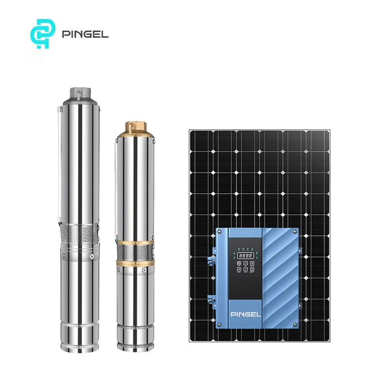 Custom DC submersible pump for farmland irrigation ACDC automatic switching stainless steel solar water pump