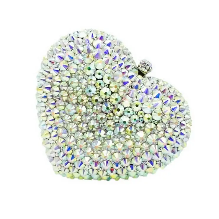 
Expensive Fashion Crystal Purse Diamond Handbags Beaded Designer Stone Rhinestone Handmade Clutch Evening Bag 