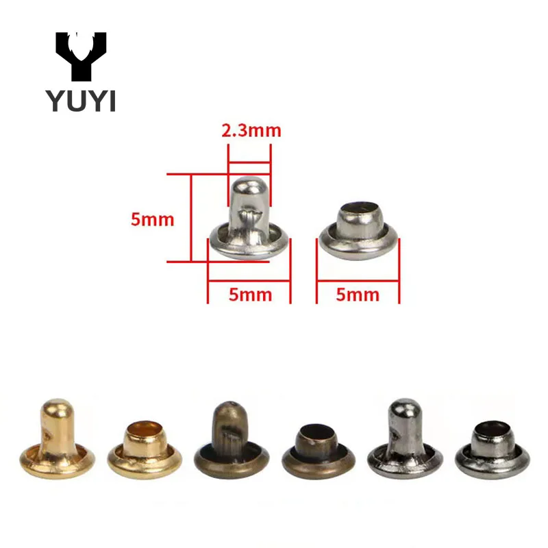 Wholesale cheap double head rivet for clothing shoes and bags