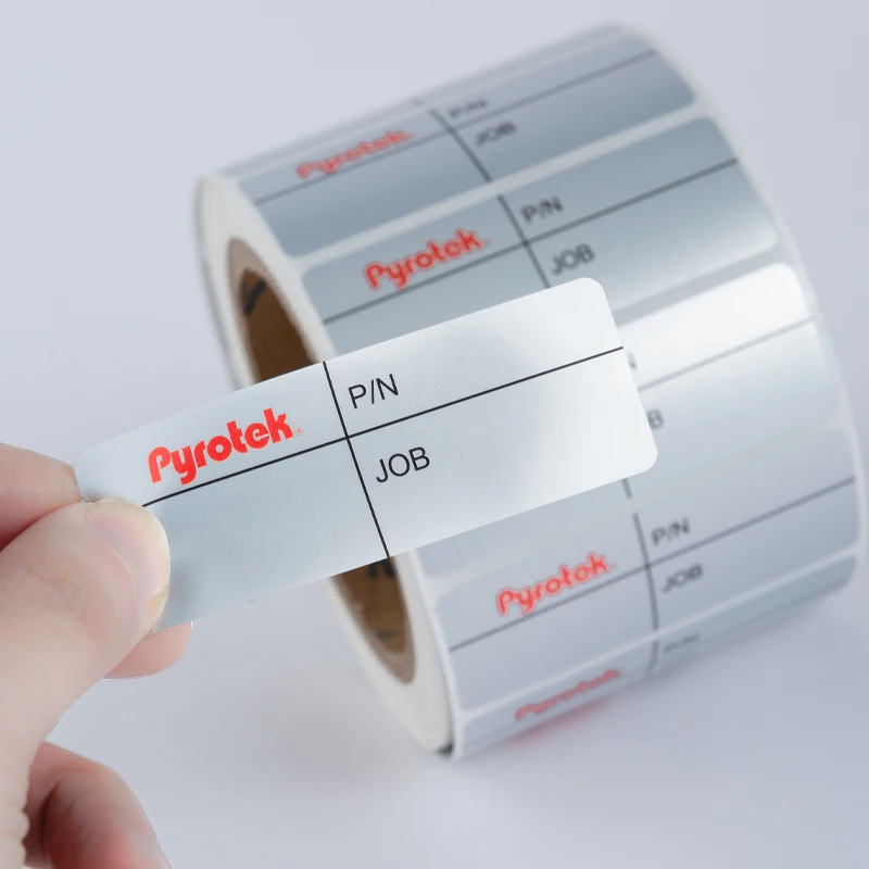 Custom Wine Metallic Label with hot foil custom logo print 500ml beverage label