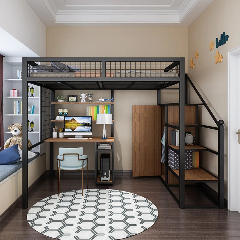 2021 New 2 Floor Bed Children For Girls  Bunk Bed With Table