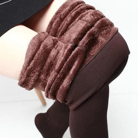 2023 Women Winter Thick Leggings One Size Lady Warm Legging Pantyhose Tights For Women Fleece Lined Warm Winter Pants Thermal