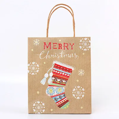 Hot Selling Products Packaging Recycled Brown Shopping Kraft Paper Bag Handle Bag Gift Bag