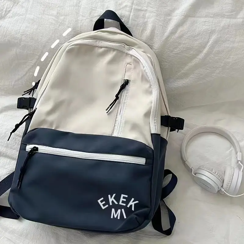 Casual Patterned Laptop Backpack Softback Computer Bag with Zipper Closure for Students for School and Travel Polyester Lined