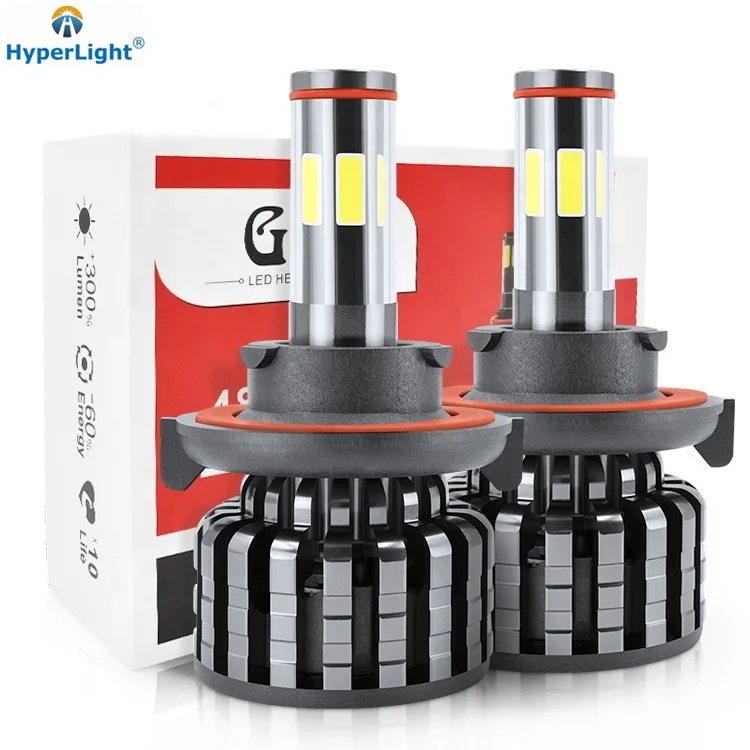 
HyperLight 360 beam angle G9 6sides Led car Lamps H4 H7 9005 9006 Led headlight Led Car Lights 9012 Led Car Front Bulb 