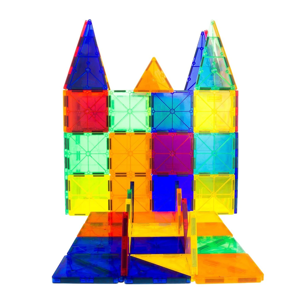 155pcs Kids Educational Magnetic Building Blocks Tiles for Toddlers ASTM 5 to 7 Years 8 to 13 Years 2 to 4 Years