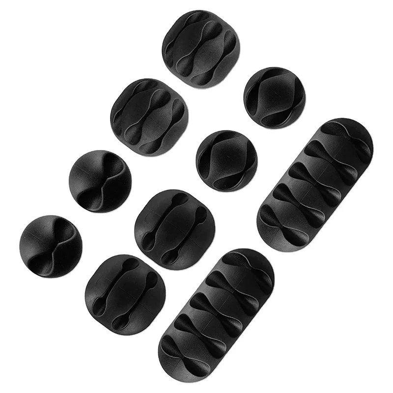 Cable Organizer/Winder Earphone Holder Cord Cable Clips Silicone Fixer Wire Management/Car Interior Accessories