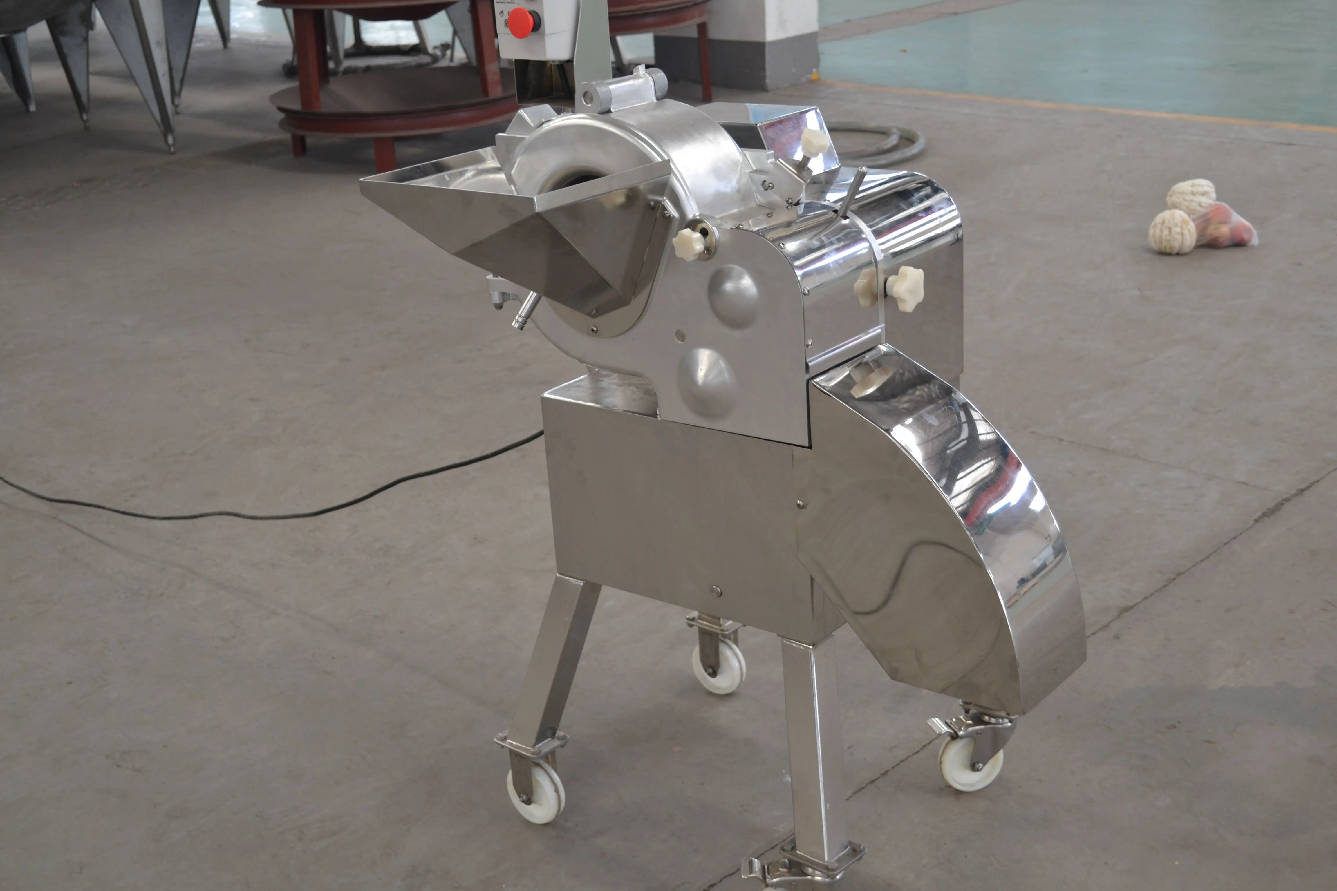 Stainless steel full automatic high speed potato/onion/vegetable cube cutter machine/vegetable dicing machine