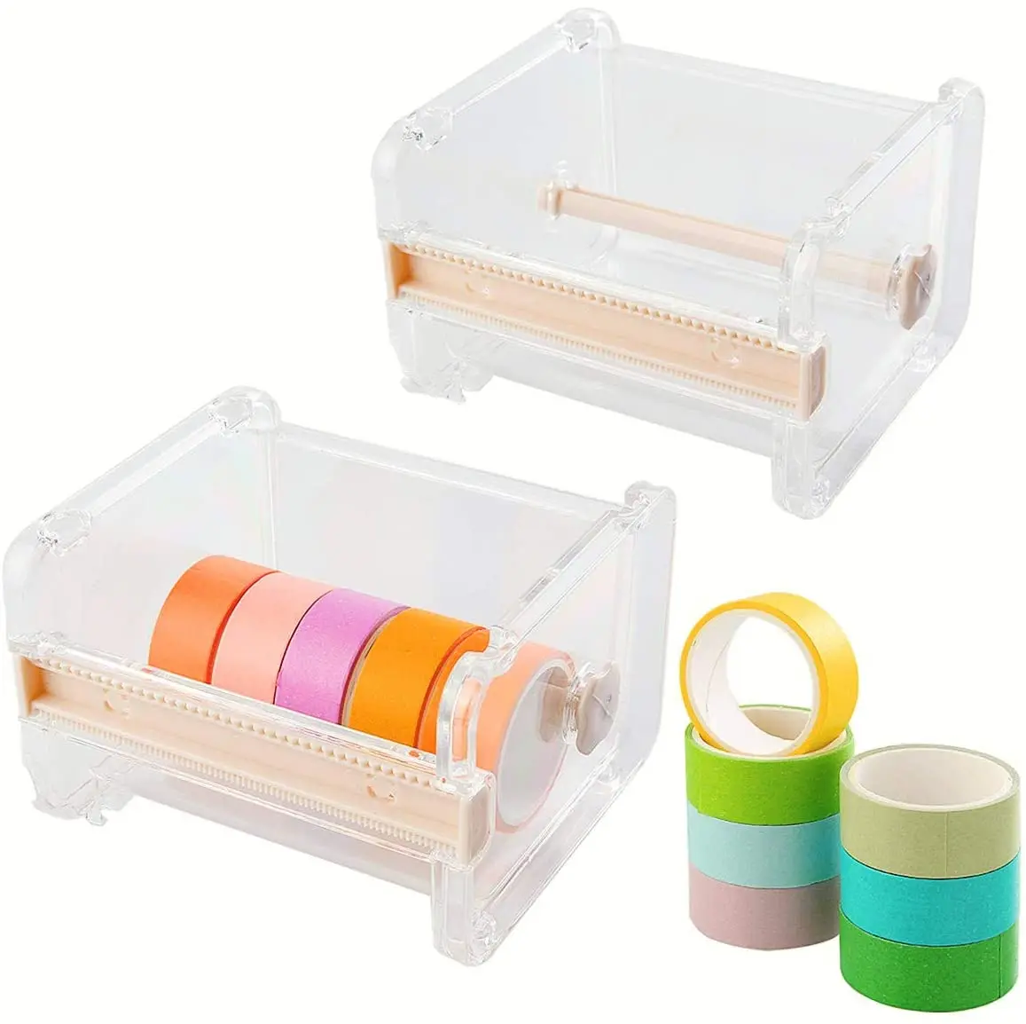 Adhesive paper tape holder washi tape dispenser