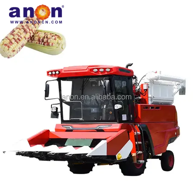 ANON corn maize harvester corn cob harvesting machine sweet corn harvester cleaning