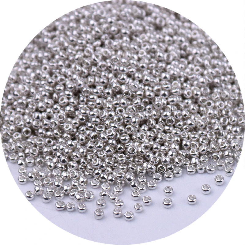 Wholesale High Quality 1.5mm Gold Glass Beaded Crystal Beads DIY Handmade Loose Beads