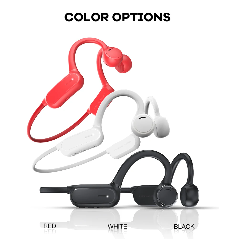 Hot Mobile Phone Earphone Headset Touch Sports Bluetooth Wireless Audio Open Ear Headphone With Mic