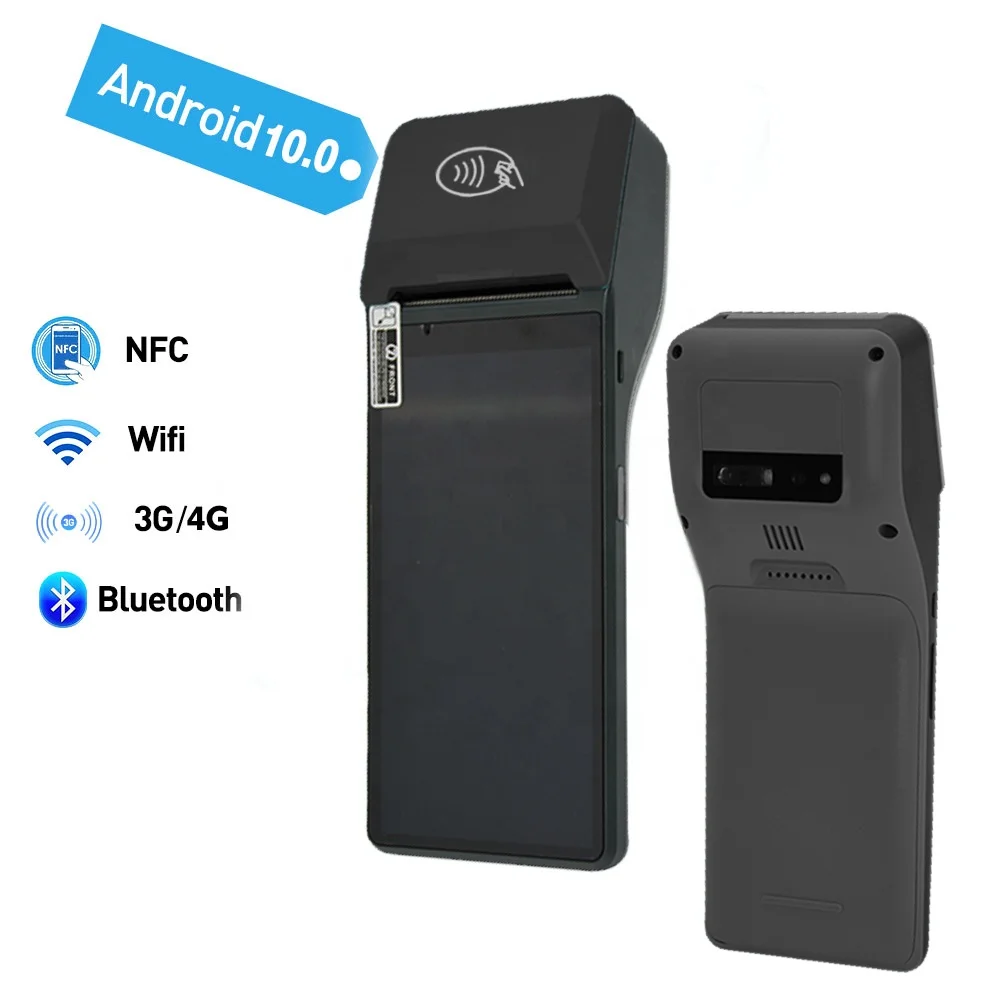 Android 10.0 Handheld High Quality NFC 4G EFT POS Terminal With 58mm Printer Z300