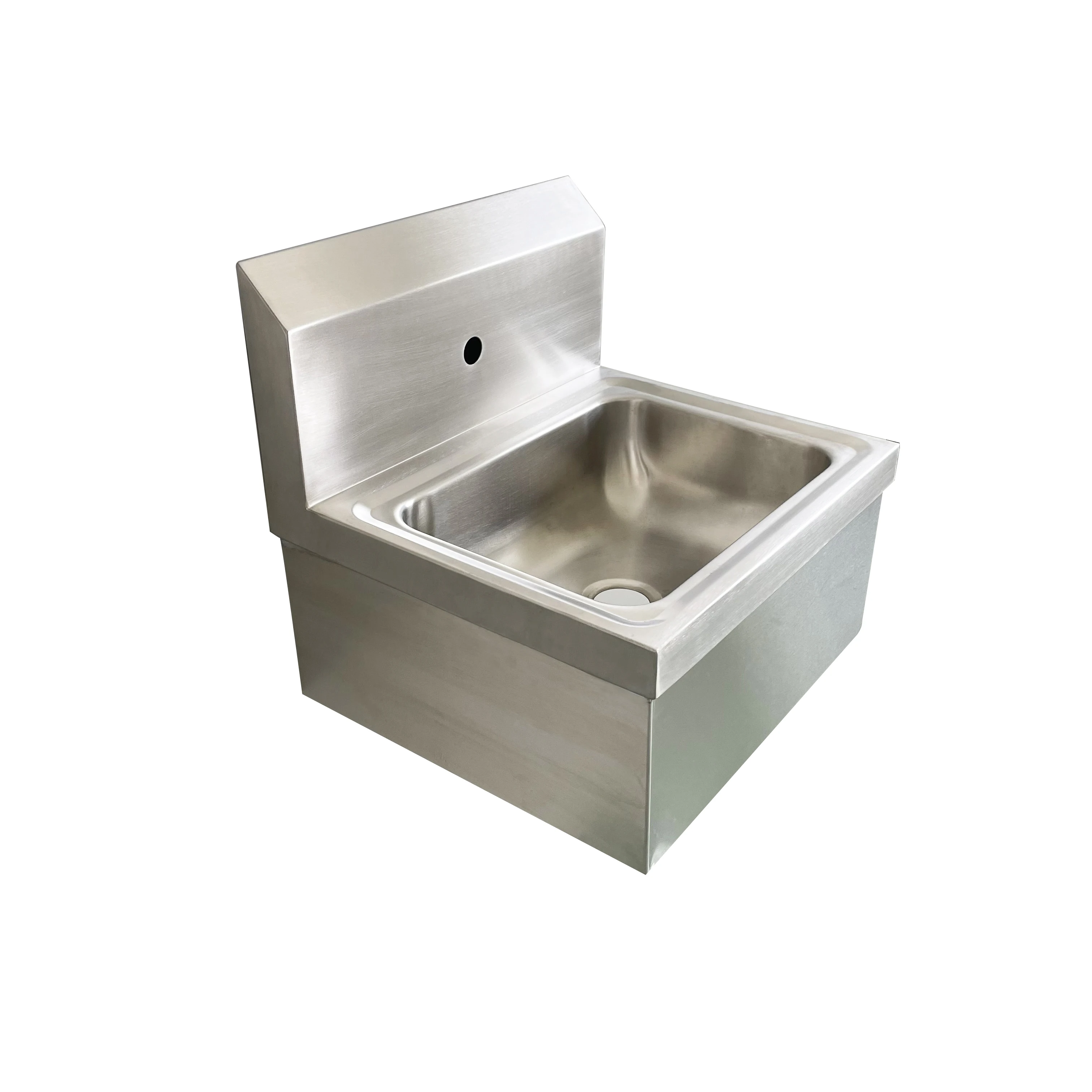 Jincheng  NSF Durable Stainless Steel one bowl for kitchen knock down commercial metal wall mounthand wash sink