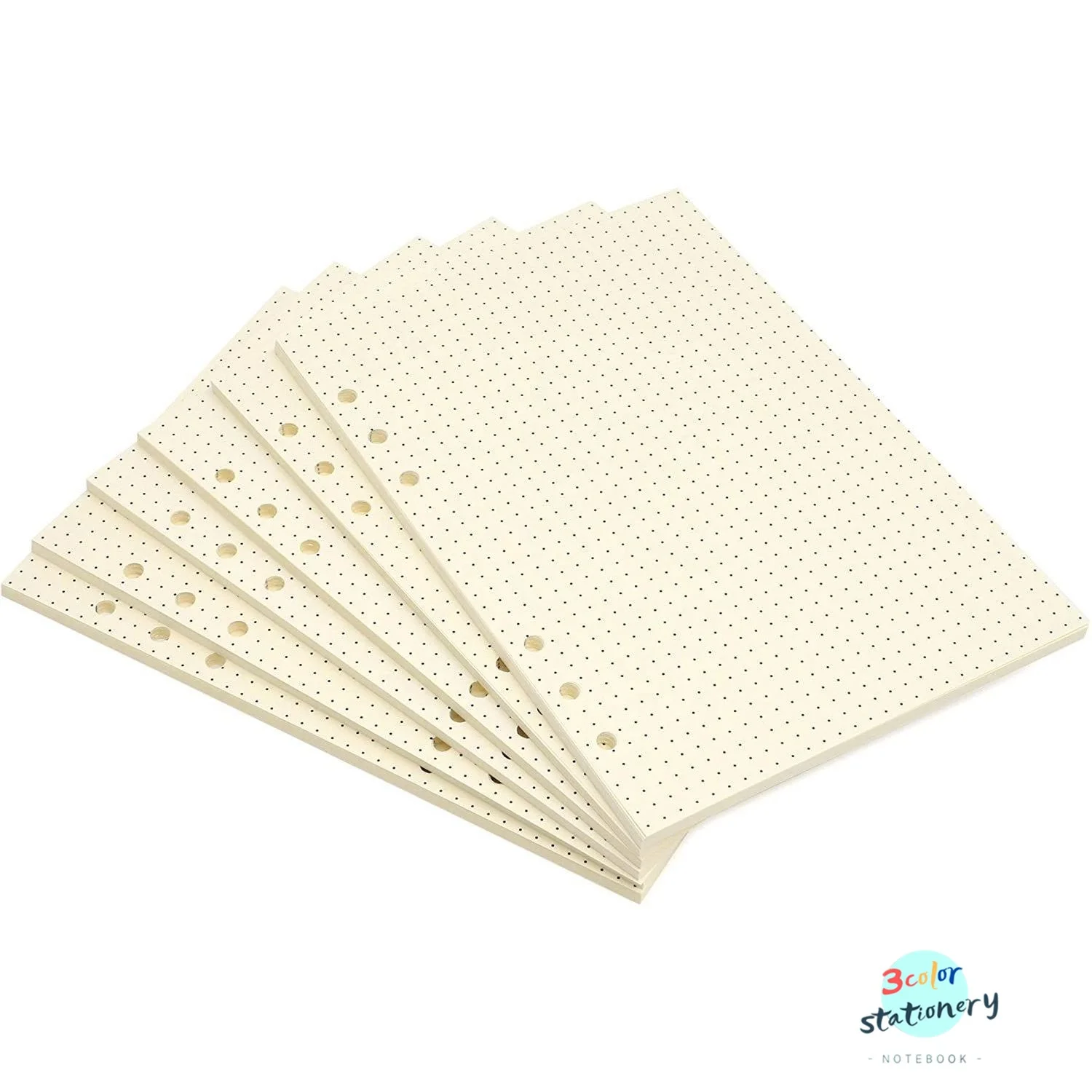 
300 Sheets A5 Dotted Filler Paper Binder Notebook Papers 6 Hole Punch for Note Taking To Do List Shopping Lists 5.5 x 8.5 Inches 