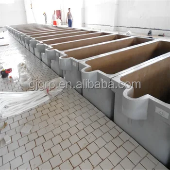 Polymer Concrete Electrowinning Tanks FRP Electrorefining Cell Polymer Concrete Electrolytic Cell