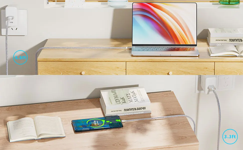 PD 60W 3A Fast Charging cable detachable connectors 3 in 1 one hand operation cable charge quick charge factory