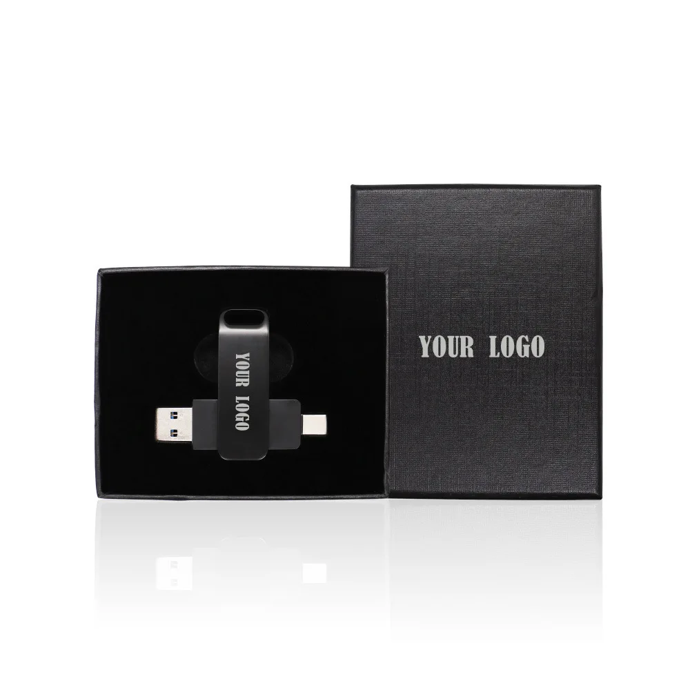 Customized 128g 256g 512g 1tb 2tb USB 2.0 3.0 otg usb flash drive type c for computer and mobile phone business gift
