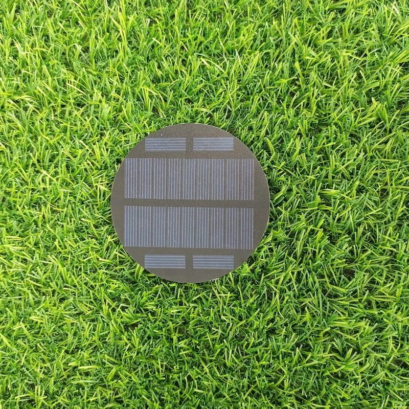 Stock Solar Panel From China Shenzhen Small Mini 0.7w 5.5v Round Shape Circle PV Polycrystalline Silicon Solar Modules Dia 90mm