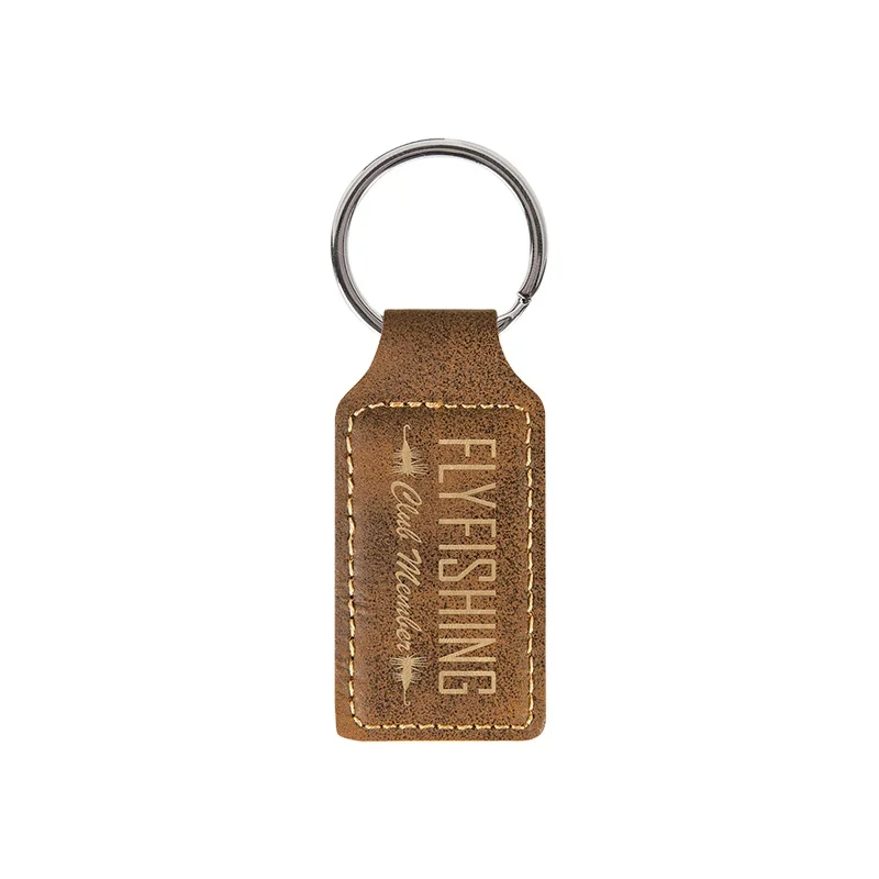 Hight Quality Laser Leather Blanks , Engraving Leather Blank Laser Keychain , Leather Blank Laser Cut