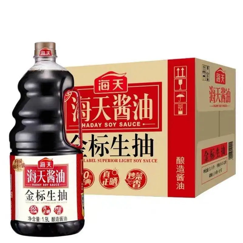 
HADAY 1900ml*6 bucket /case sale by dulk chinese light soya sauce 