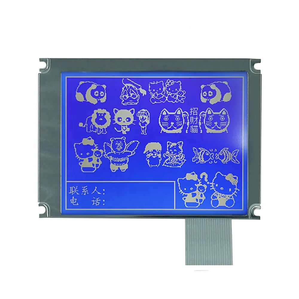 Sunlight readable 3.8 inch 320x240 graphic dot matrix lcd 8 bit parallel cog display module