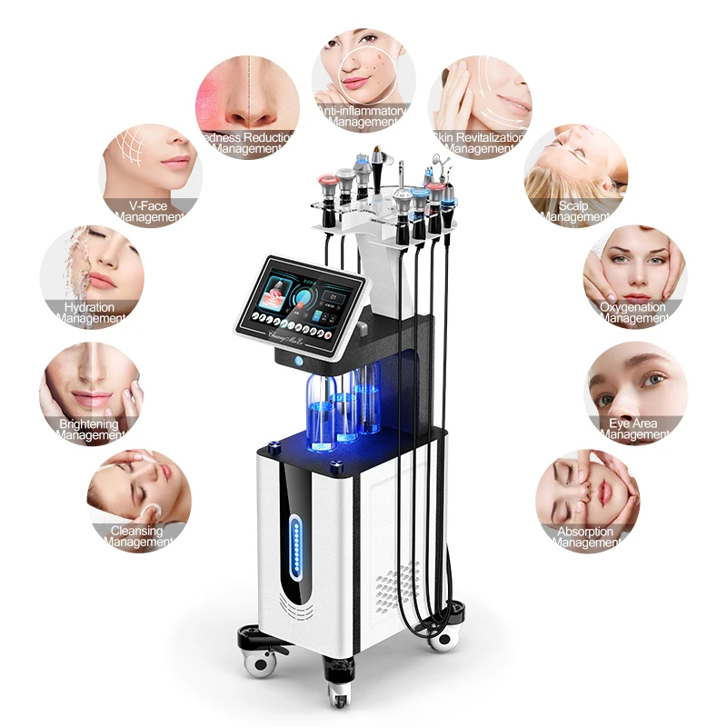 OEM 11 in 1 Rejuvenation Microdermabrasion Hydrodermabrasion Oxygen Jet Peel Aqua Spray Facial Eqpt Machine Beauty Instrument