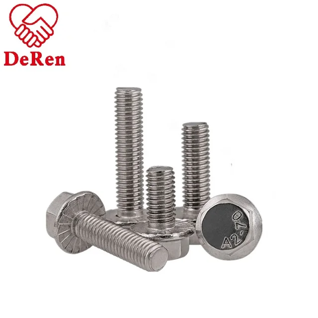 High Quality Factory Price Flange Bolt Hex Head Flange Bolt DIN6921/DIN6922