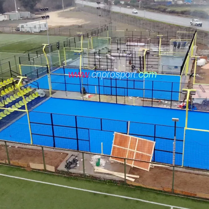 2023 Padel Tennis Court Construction and Re-Surfacing China Padel Court Producer Good Price 200 Sqm Padel Court Qatar