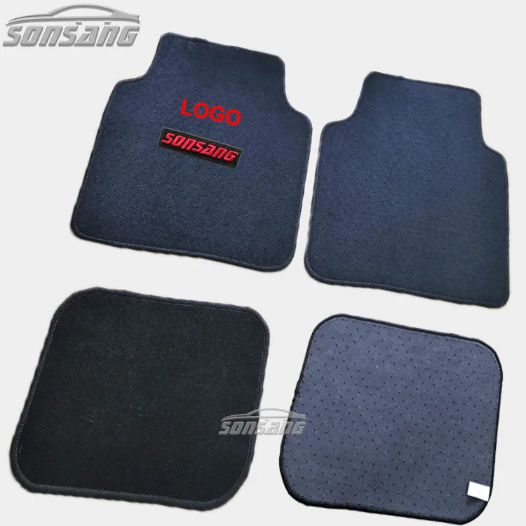 Fashion black car carpet universal with custom logo