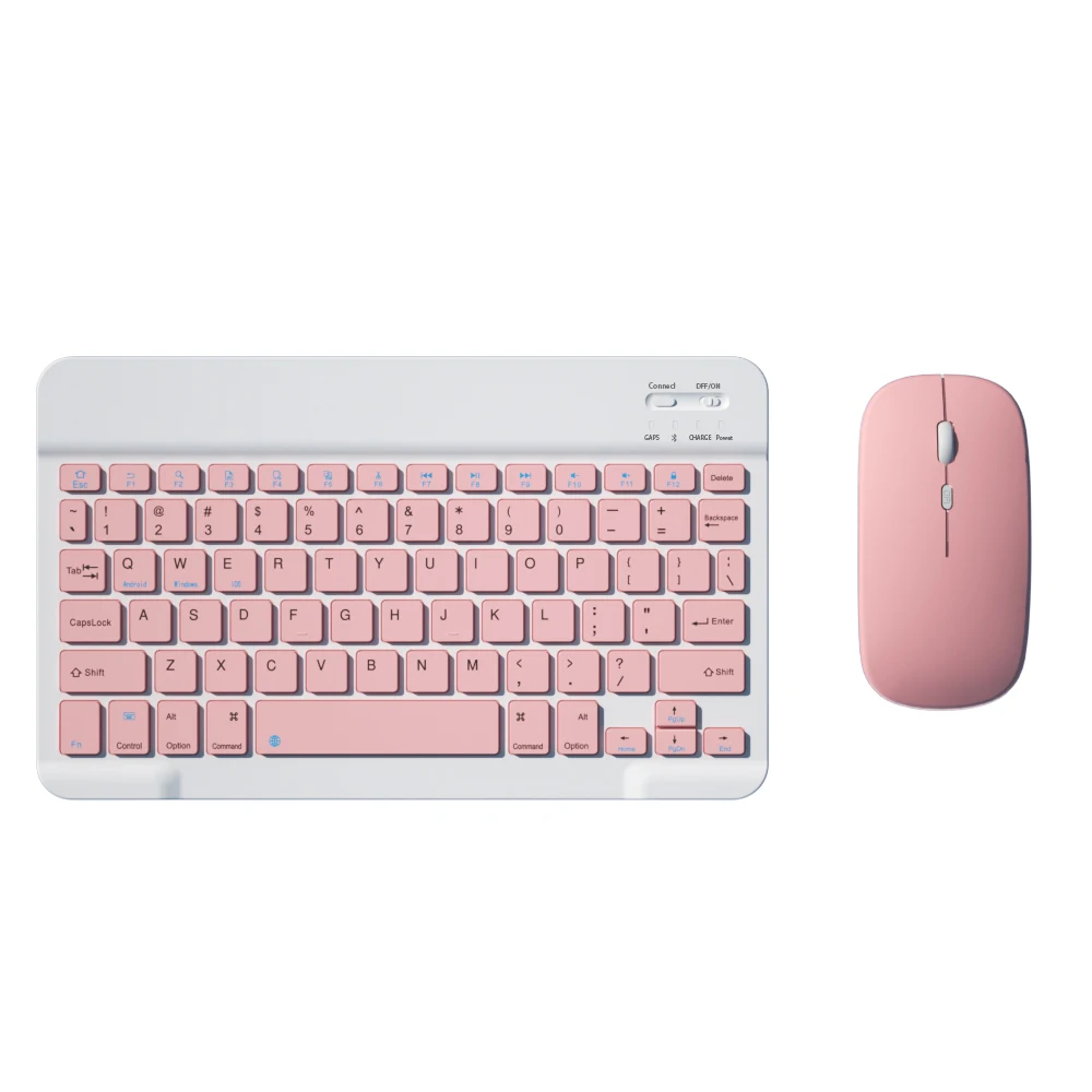 Bt Rechargeable Mini Wireless Keyboard Mouse Combo Blue/tooth Wireless Keyboard And Mouse Combo For Windows Laptop Tablet