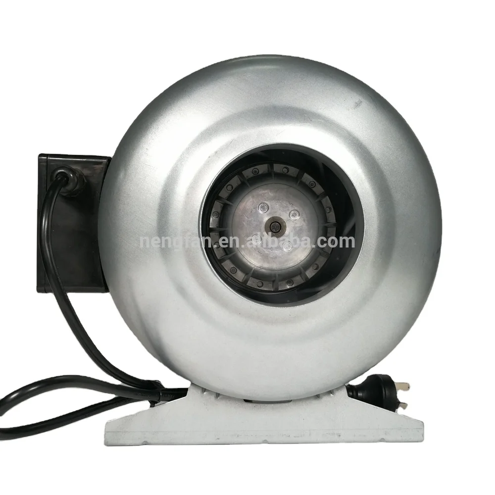 125mm Solar Power Hydroponic Grow Room Ventilation Duct Fan Centrifugal Fan Plant DC Exteror Motor