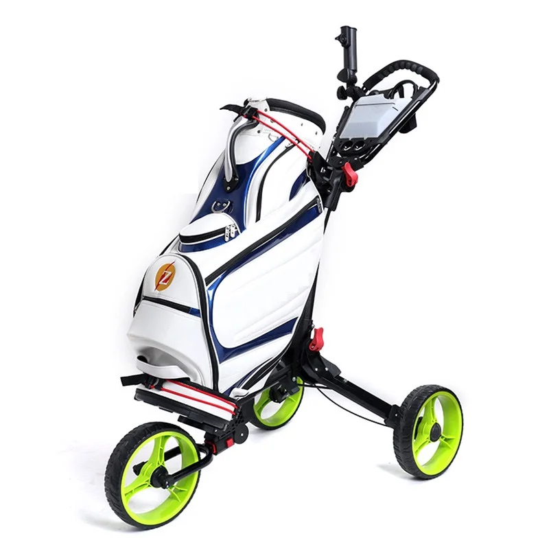 Best Quality Promotional Has Ball Wheels Aluminum Golf Carts Push For Smooth Driving