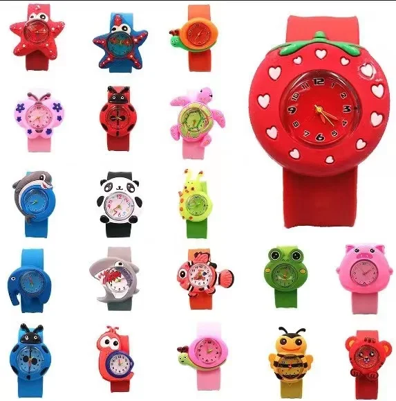Cartoon Kid Children Cute Slap Watch Bracelet Silicone Slap Watches