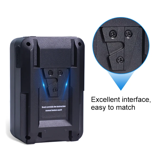 D-TAP V-Mount Li-Ion Battery 95W 150Wh/190Wh Dual Charger with Adaptive Function and Overcurrent Protection