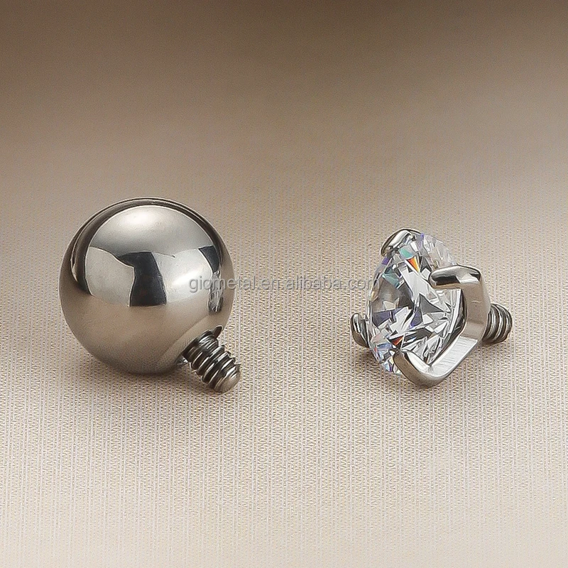 New Giometal G23 ASTM F136 Titanium Internally Threaded Piercing Sexy Piercing Navel Ring For Women Body Jewelry Wholesale