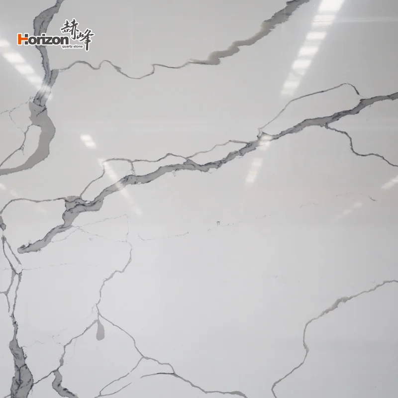 Factory Wholesale Artificial Stone White Calacatta Quartz Stone Slabs