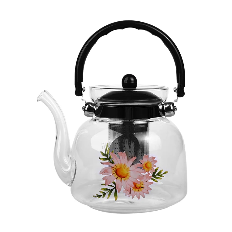 2020 new promotion glass teapot heat-resistant glass teapot kettle