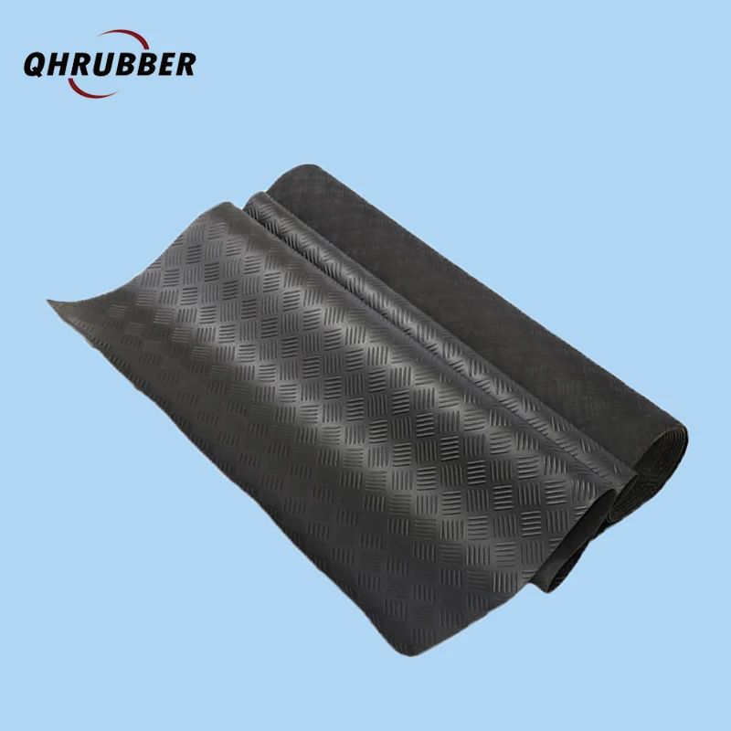 Petrol Resistant Anti Vibration Nitrile Elastic Sandwich Nylon Animals Black Rubber Sheet