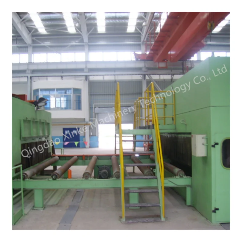 XINKE Welded steel structure vertical shot blasting machine and Painting line