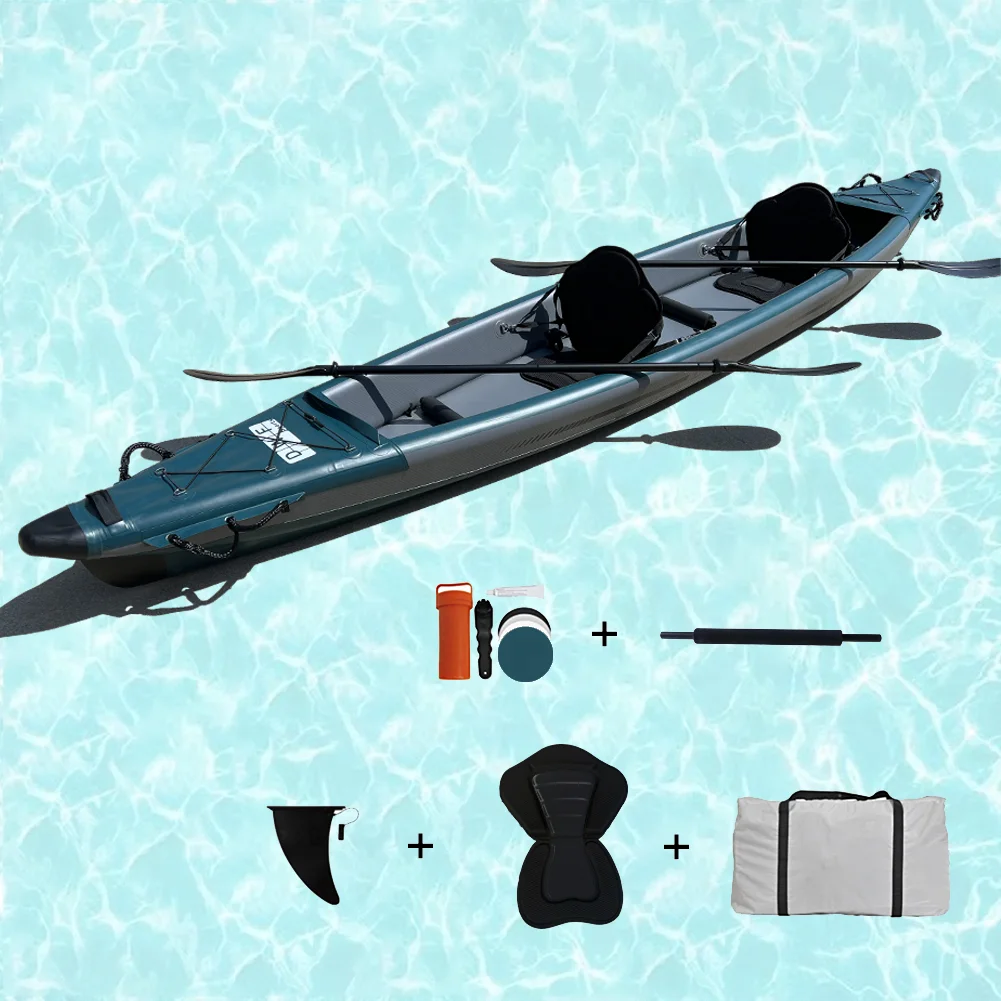 EN/CE 2 person 3 person cheap Full Drop stitch (FDS) Inflatable PVC Fishing Kayak for sale