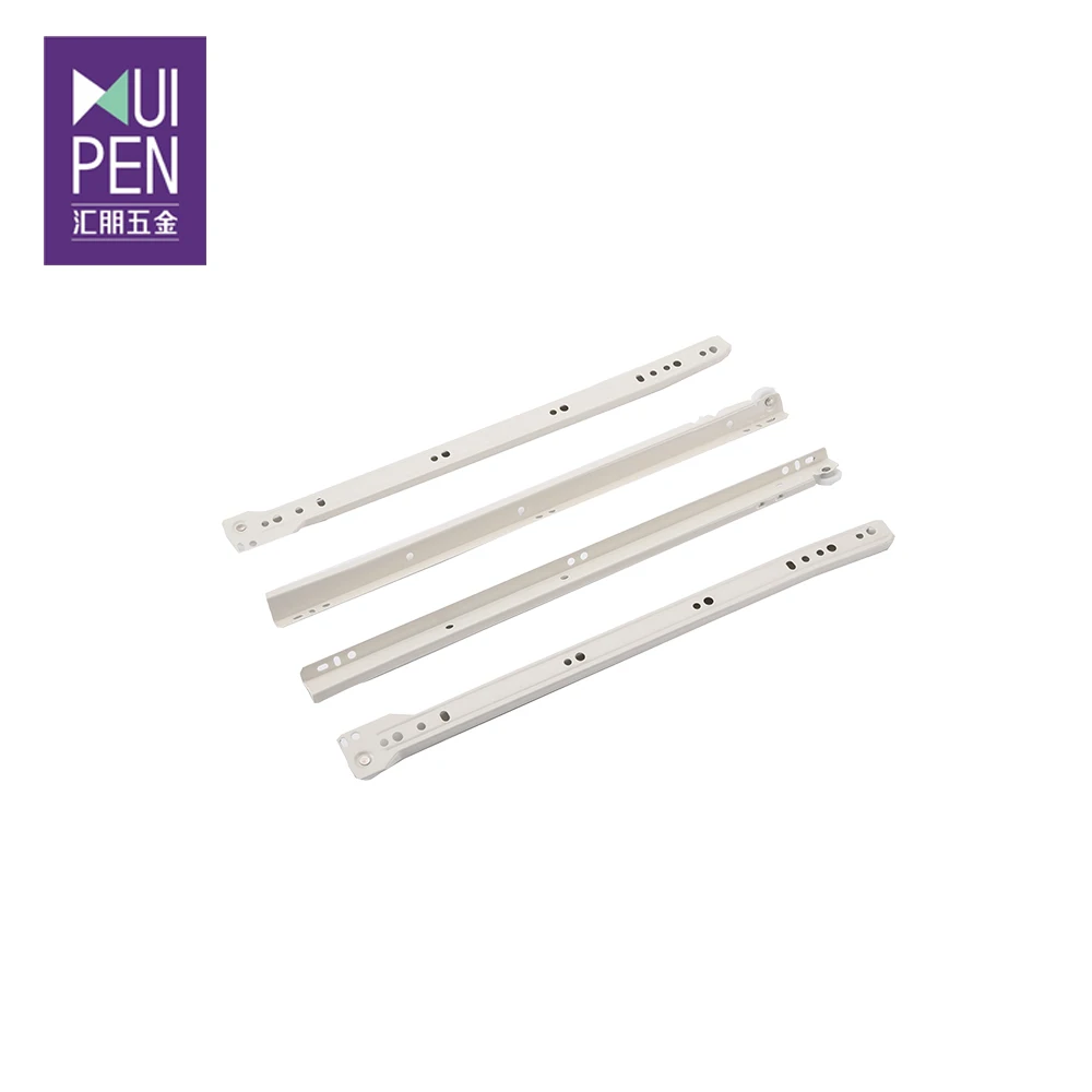 Powder coating Kitchen Cabinet Drawer Slide Channel Drawer Slides Soft Close Push To Open  self closed roller runner