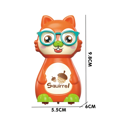 Customized Kids 360 Degree Press And Go Squirrel Inertial Toy